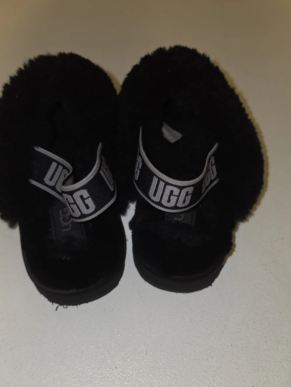 UGG Black Sequin Shearling Slip-On Clog